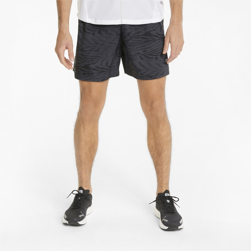 

Men's PUMA Graphic 7" Running Shorts, Black