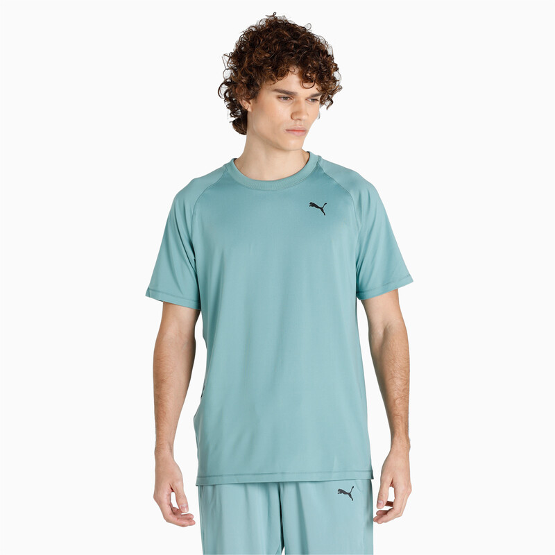 

Men's PUMA Studio Yogini Lite Training T-shirt, Black/blue