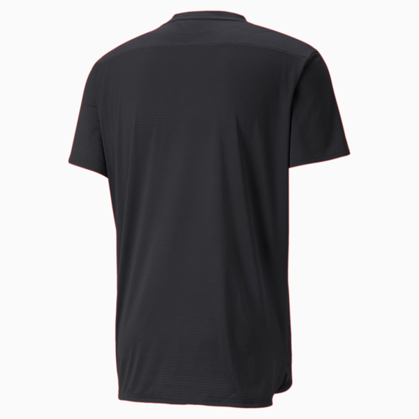 Vent Short Sleeve Men's Training Tee, Puma Black-Jacquard, large-ZAF