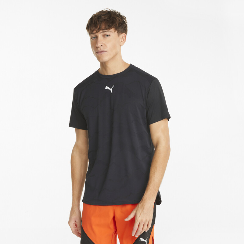 Men's PUMA Vent Short Sleeve Training T-Shirt, Black