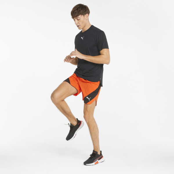Vent Short Sleeve Men's Training Tee, Puma Black-Jacquard, large-ZAF