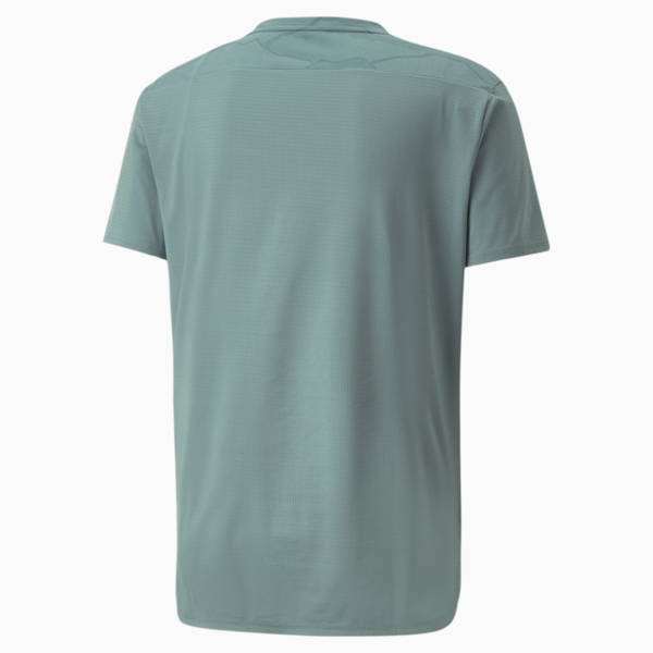 Remera de training manga corta para hombre Vent, Mineral Blue-Jacquard, large-ARG