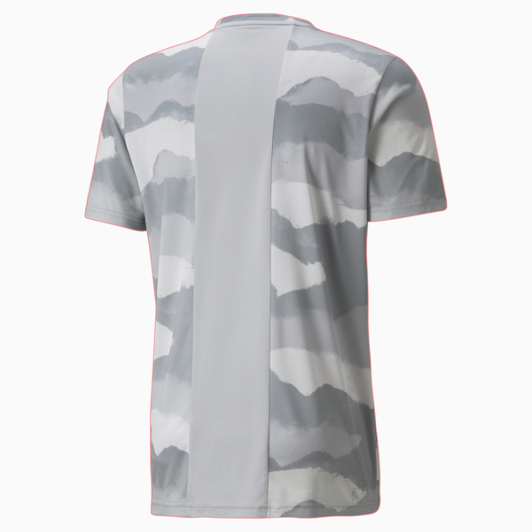 Printed Men's Training Tee, Harbor Mist-AOP, large-ZAF