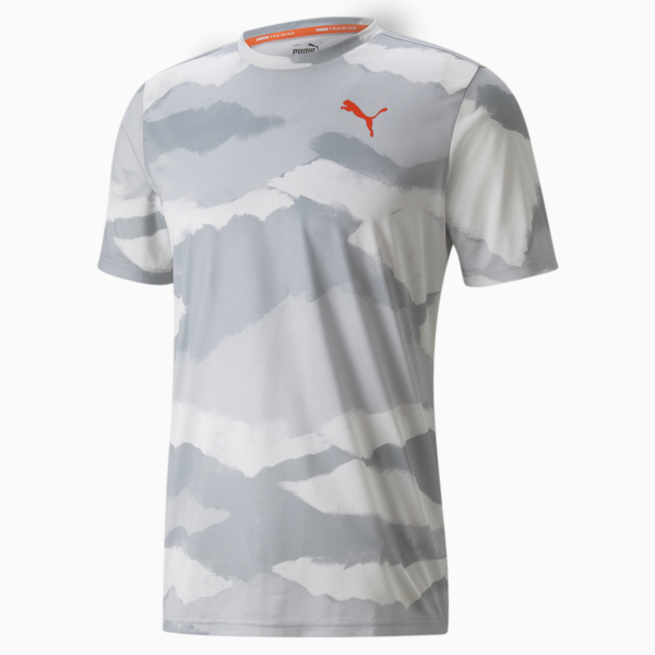 Printed Men's Training Tee, Harbor Mist-AOP, large-ZAF