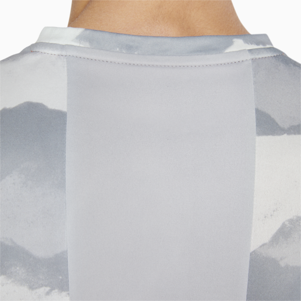 Printed Men's Training Tee, Harbor Mist-AOP, large-ZAF