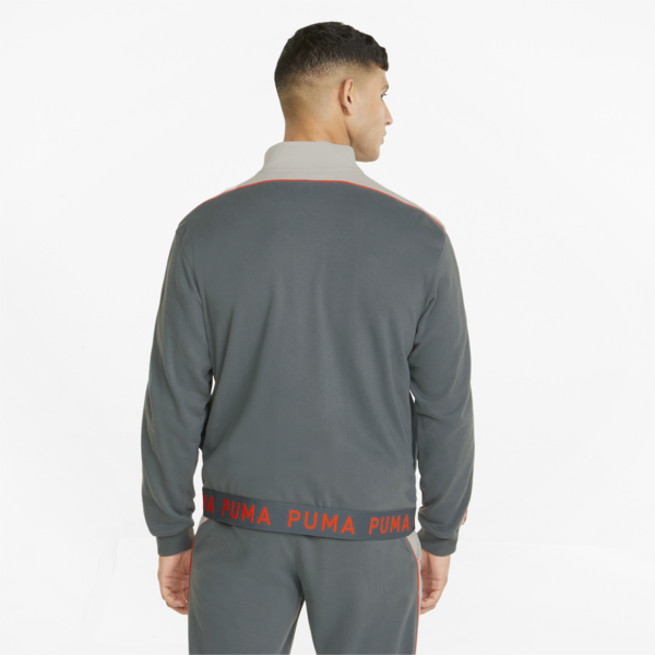 Full-Zip Men's Training Jacket, Dark Slate, large-ZAF