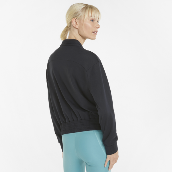 Fashion Luxe Cloudspun Women's Training Sweatshirt, Puma Black, large-ZAF