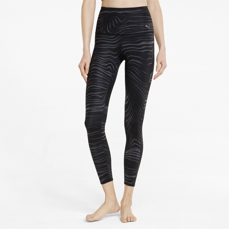 

Women's PUMA Studio Printed High-Waisted Training Leggings, Black