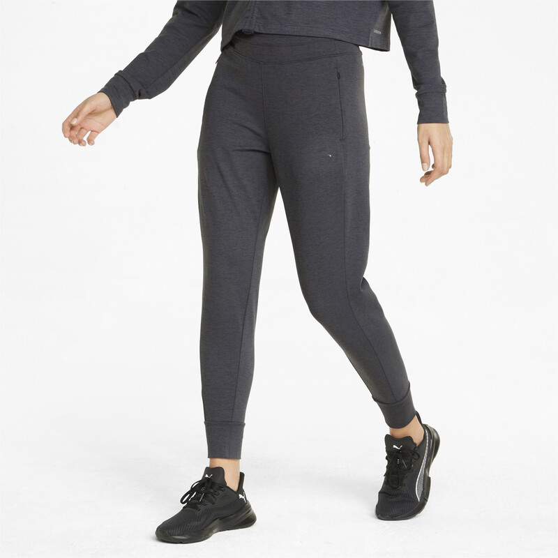 

Women's PUMA CLOUDSPUN High-Waisted Training Joggers, Black/gray