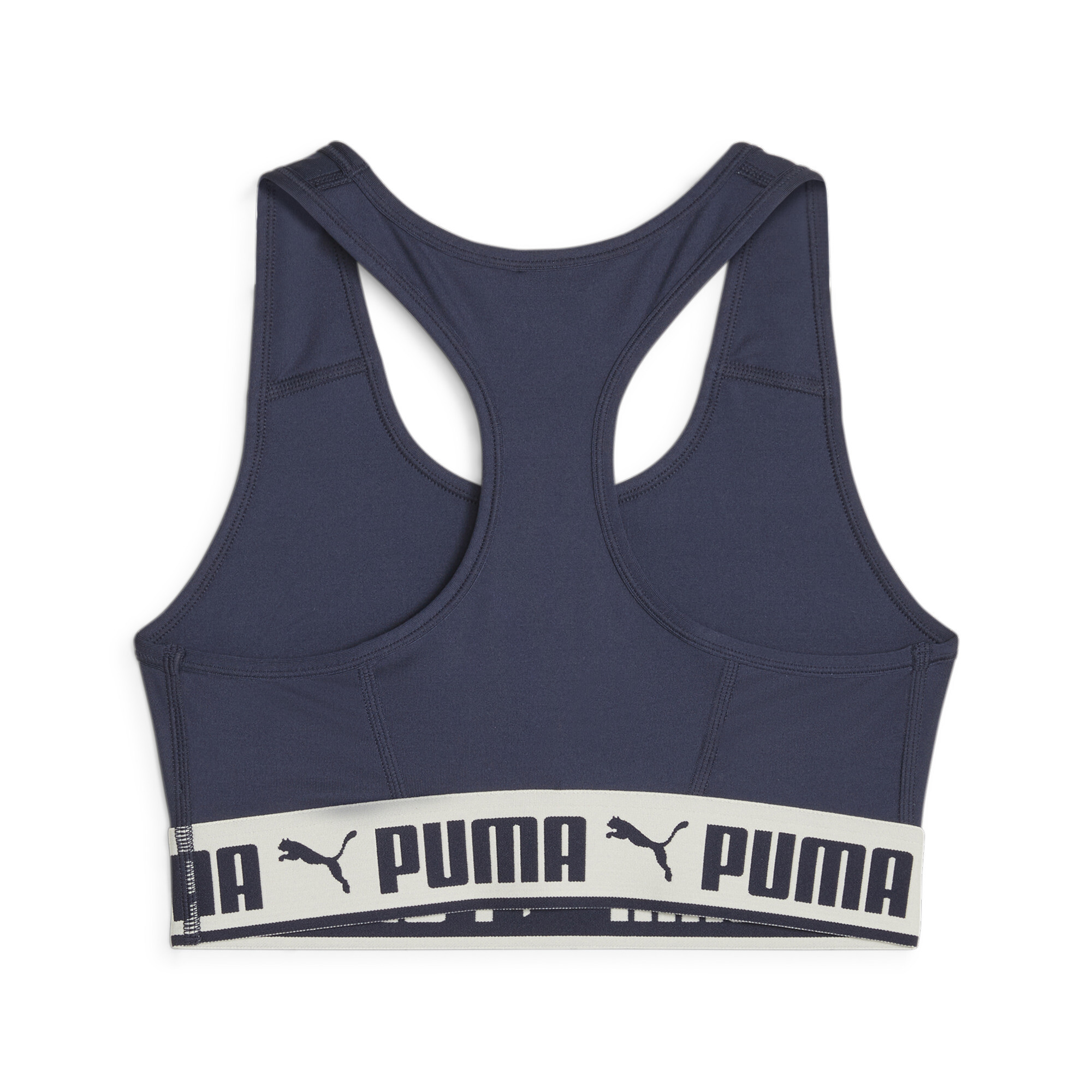 Women's PUMA Strong Mid-Impact Training Bra In 80 - Blue, Size Medium
