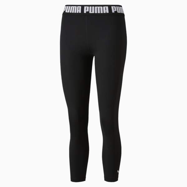 Strong High Waisted Women's Training Leggings, Puma Black, large-MEX