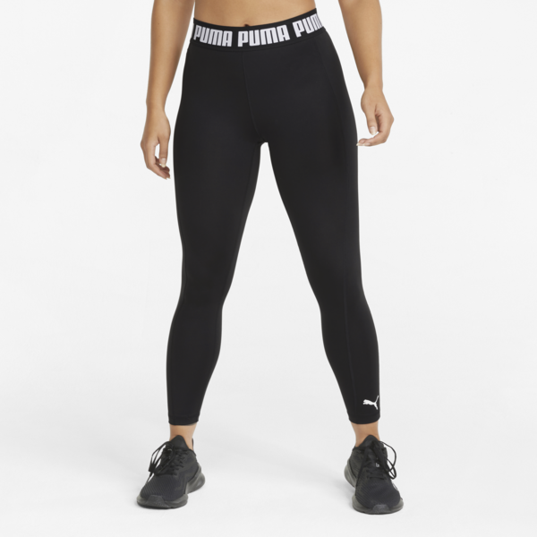 Strong High Waisted Women's Training Leggings, Puma Black, large-MEX