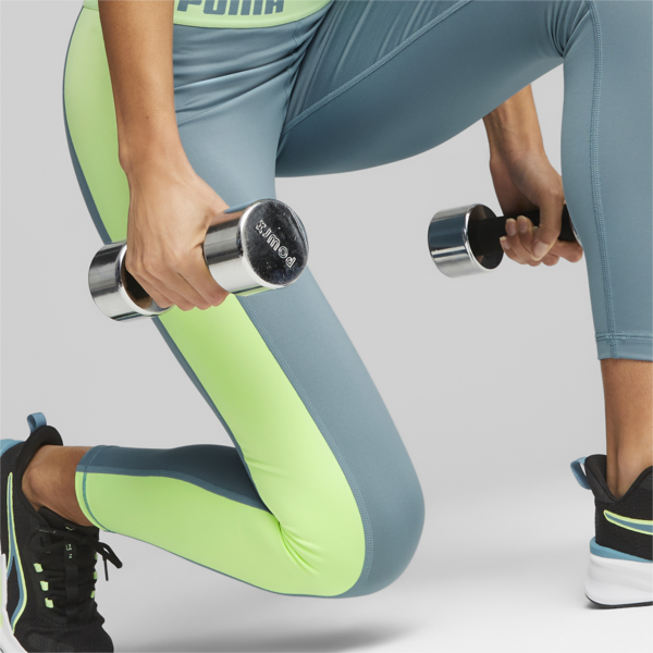 Calzas de training para mujer Strong, Bold Blue-Speed Green, large-ARG