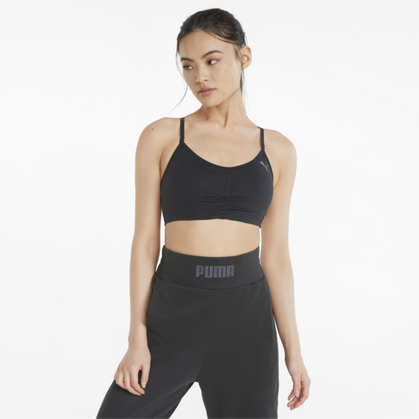Low Impact Studio Training Bra, Puma Black, large-ZAF