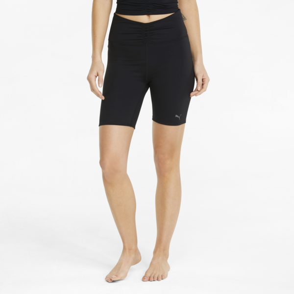 Leggings cortos de training para mujer Studio Foundation, Puma Black, large-MEX