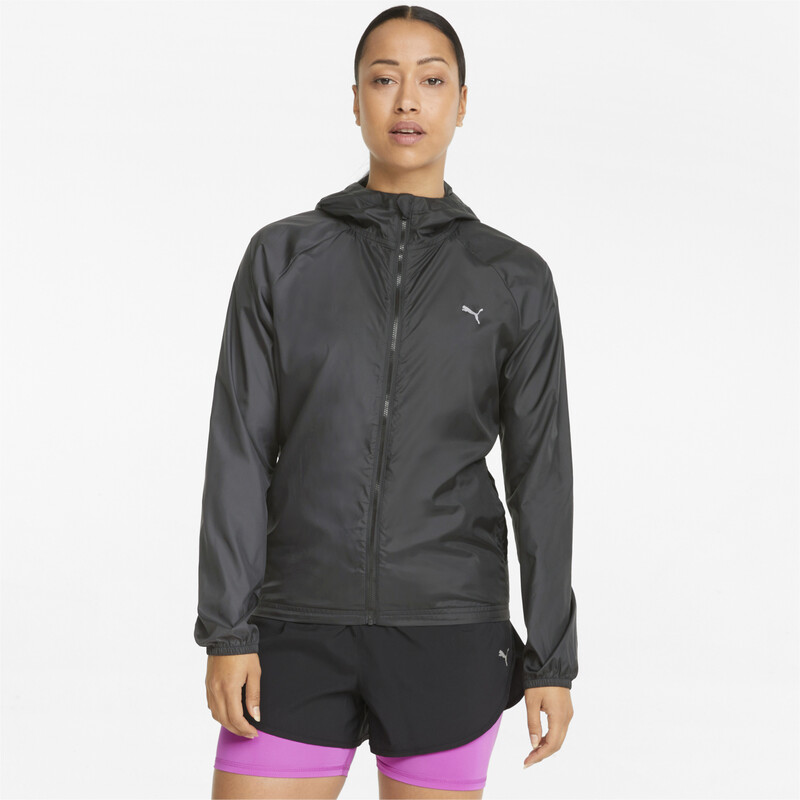

Women's PUMA UV Favourite Woven Running Jacket, Black