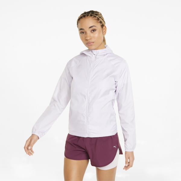 UV Favourite Woven Women's Running Jacket, Lavender Fog, large-ZAF