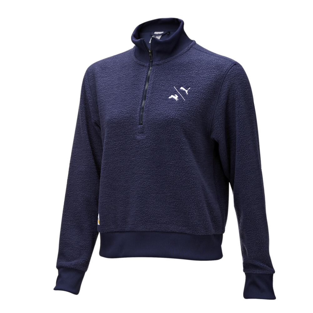 PUMA x TRACKSMITH Men's QuarterZip Blue PUMA