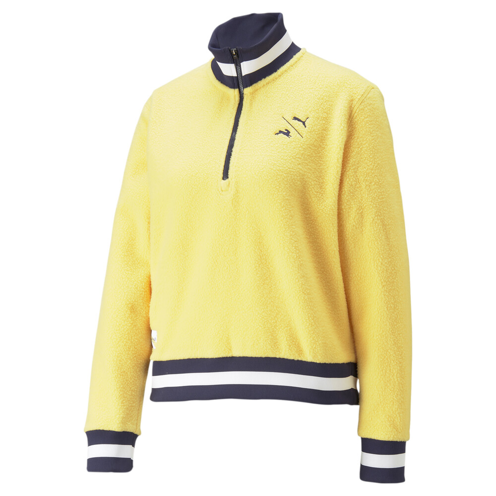 PUMA x TRACKSMITH Men's QuarterZip Yellow PUMA