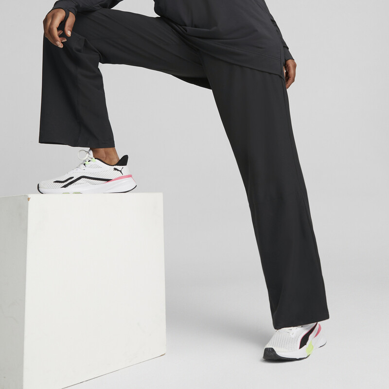Women s PUMA Modest Activewear Wide Leg Training Pants in Black size M