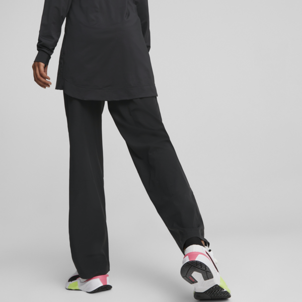 Modest Activewear Wide Leg Training Pants Women, Puma Black, large-ZAF