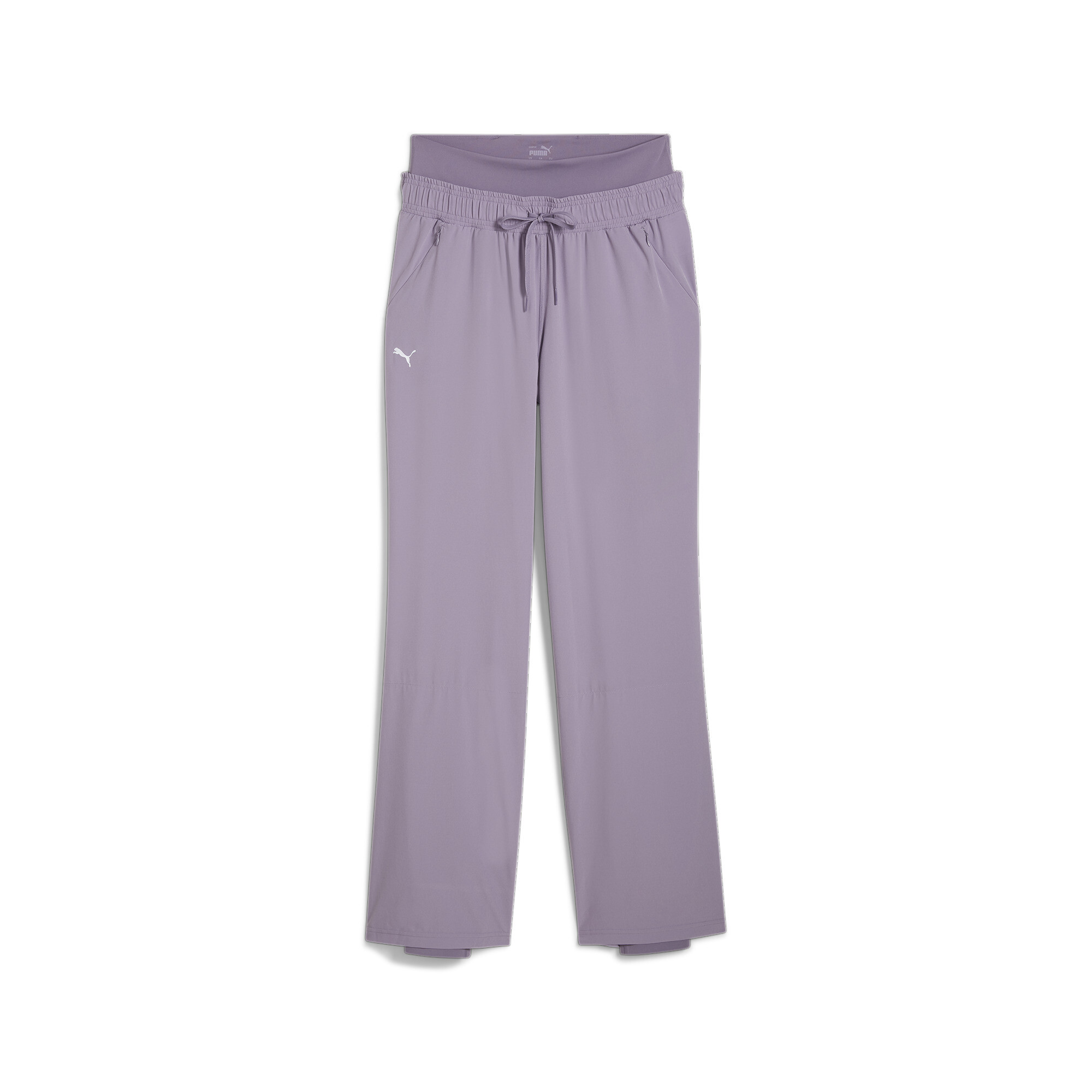 Women's PUMA Modest Activewear Wide Leg Training Pants Women In Purple, Size Medium, Polyester