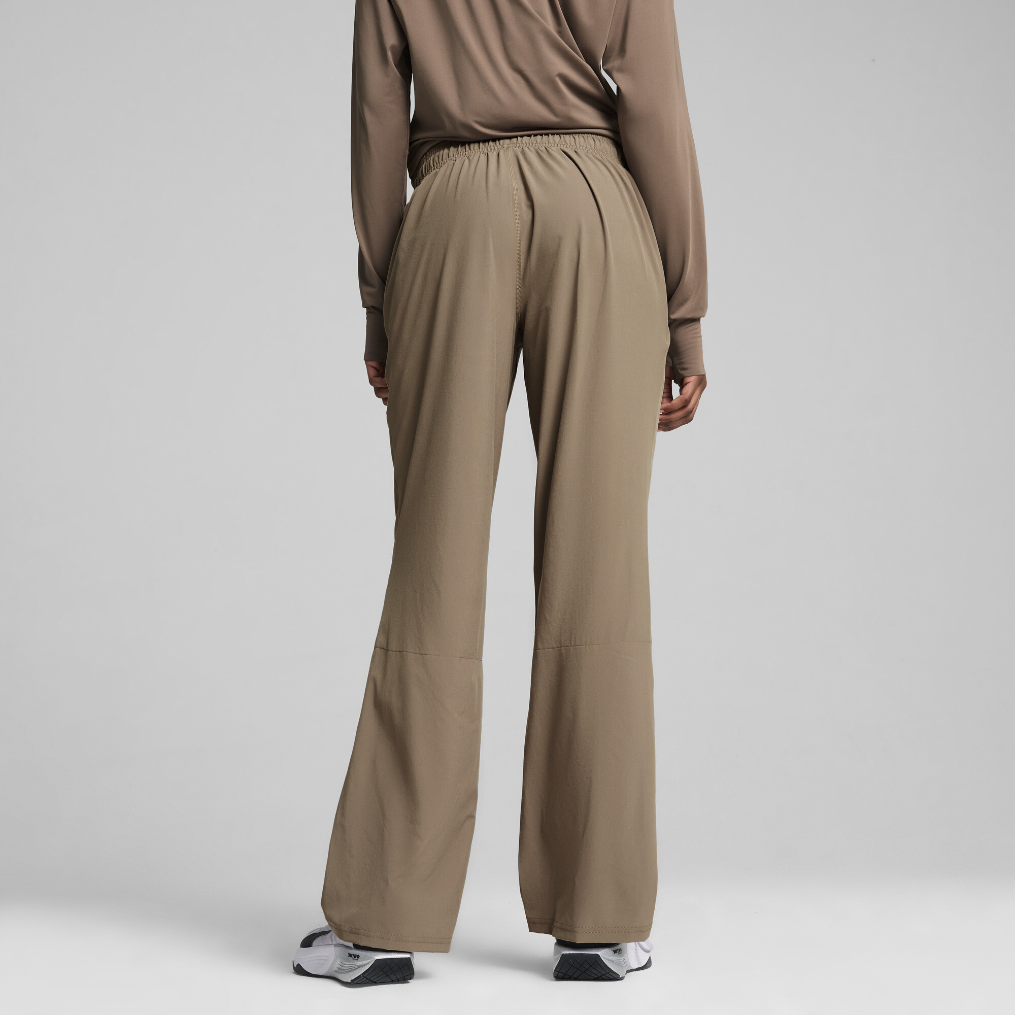 بنطال تدريب للنساء Modest Activewear Wide Leg بنّي