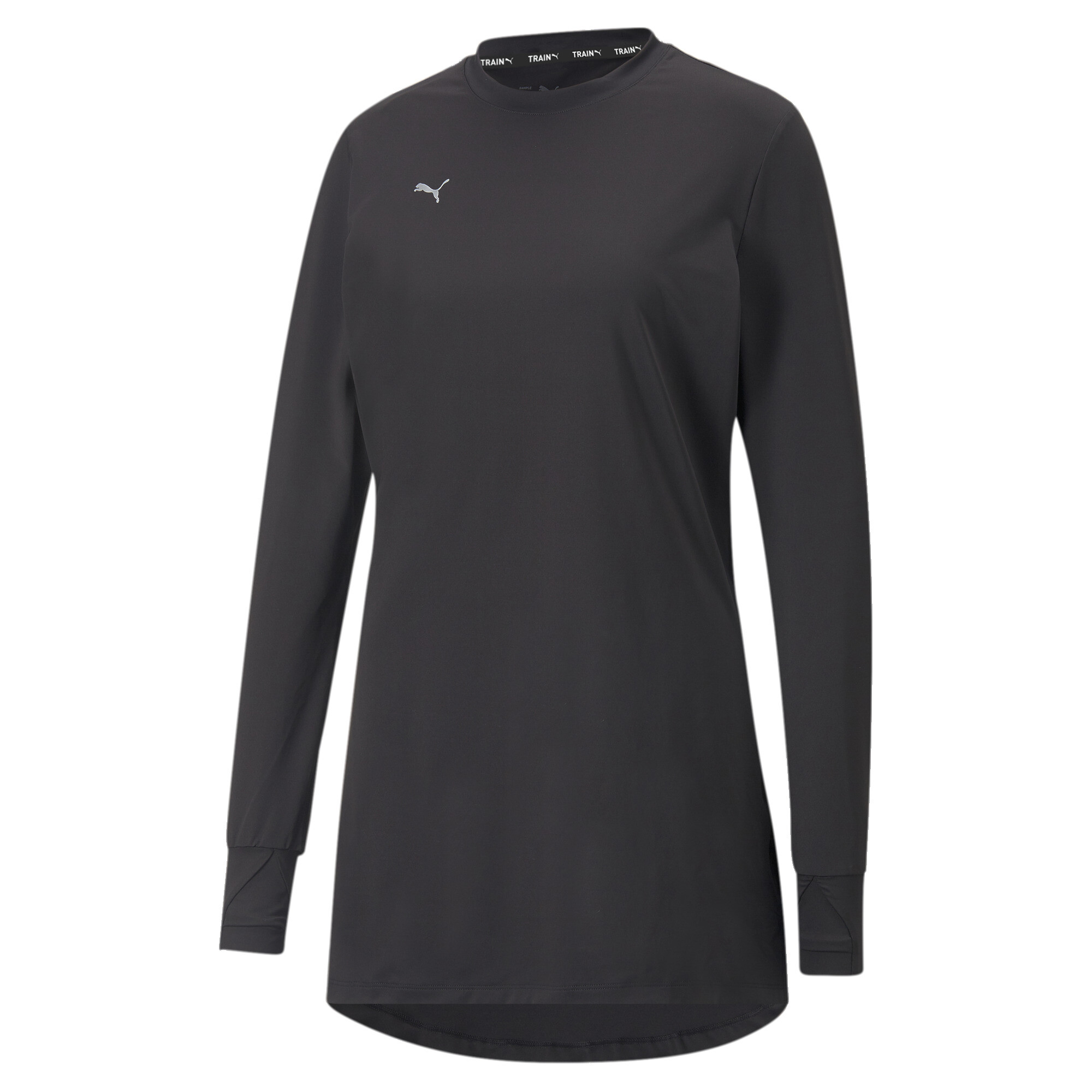 Women's Puma Modest Activewear Long Sleeve Training T-Shirt, Black, Size XXL, Clothing