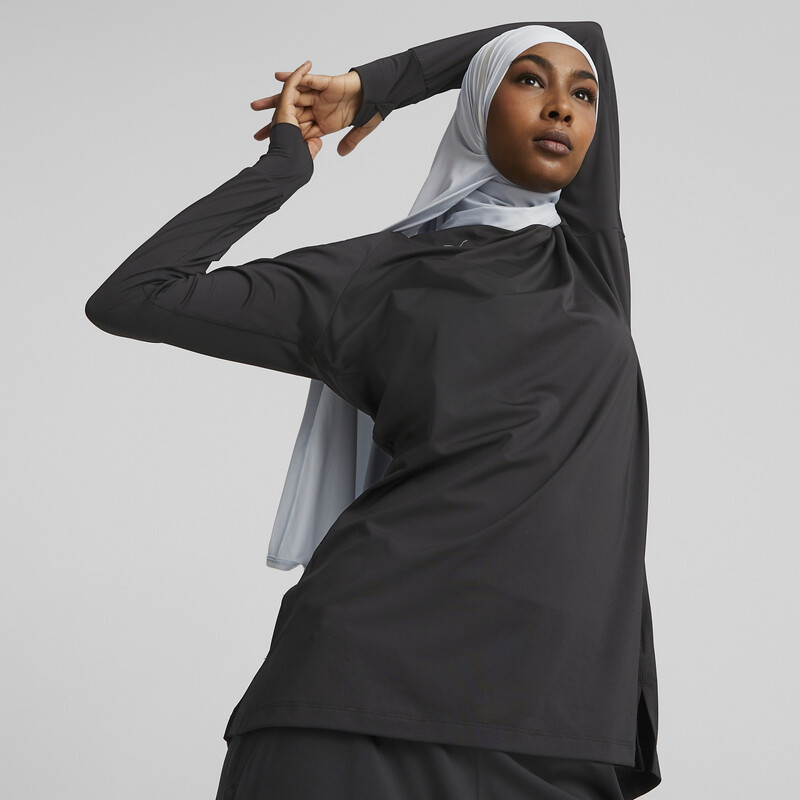 Women's PUMA Modest Activewear Training T-Shirt in Black size S