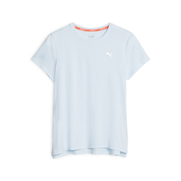 Remera Favourite jaspeada de running para mujer, Icy Blue Heather, large-ARG