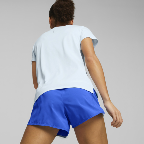 Remera Favourite jaspeada de running para mujer, Icy Blue Heather, large-ARG