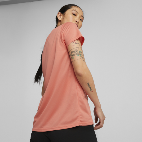 Remera Favourite jaspeada de running para mujer, Carnation Pink, large-ARG