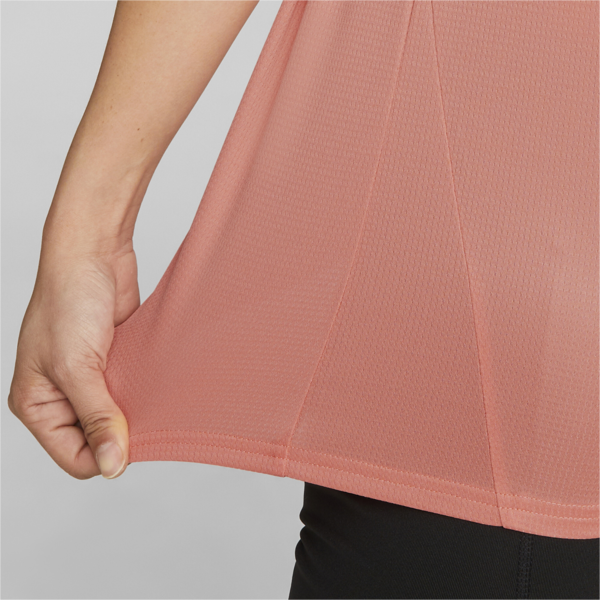 Remera Favourite jaspeada de running para mujer, Carnation Pink, large-ARG