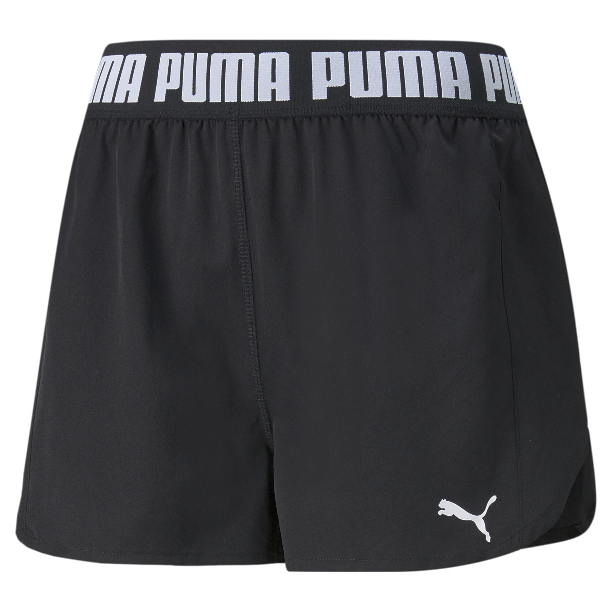 Women's Puma STRONG 3 Training Shorts, Black, Size 3XL, Clothing