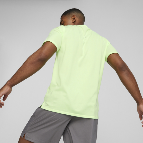 Remera de running de manga corta para hombre Favourite Heather, Speed Green Heather, large-ARG