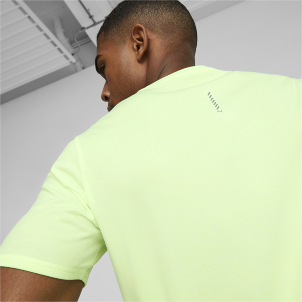 Remera de running de manga corta para hombre Favourite Heather, Speed Green Heather, large-ARG