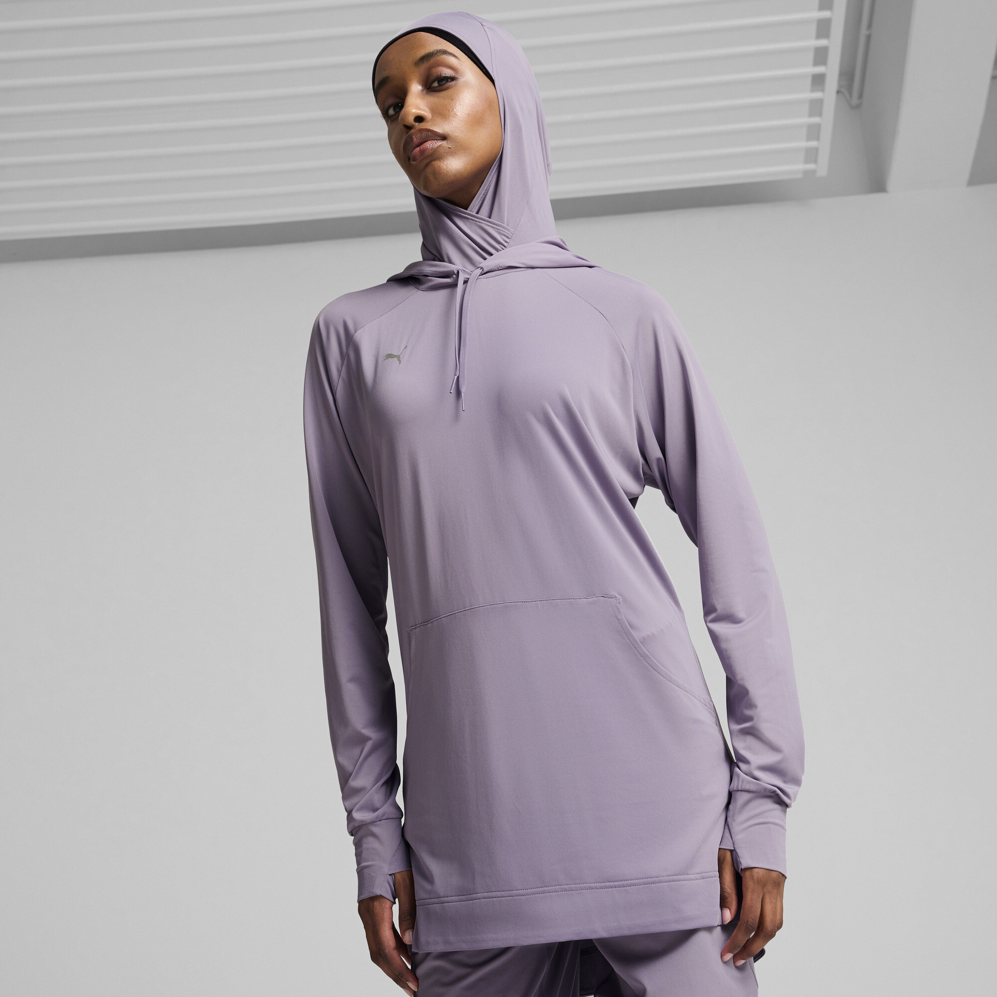 Puma Modest Activewear Trainings-Hoodie Damen | Mit Plain | Pale Plum | Größe: XS