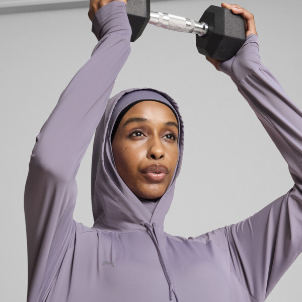 Modest Activewear Training Hoodie Women purple PUMA