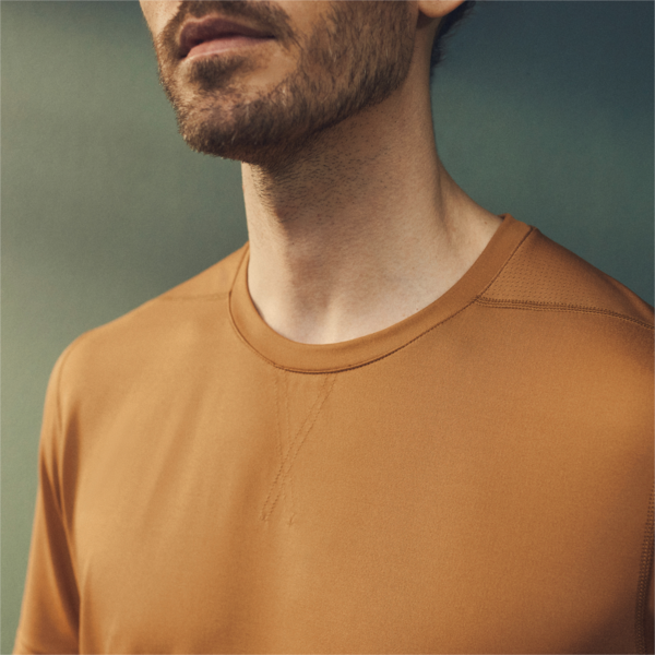 Studio Mesh Training Tee Men, Desert Tan, large-ZAF