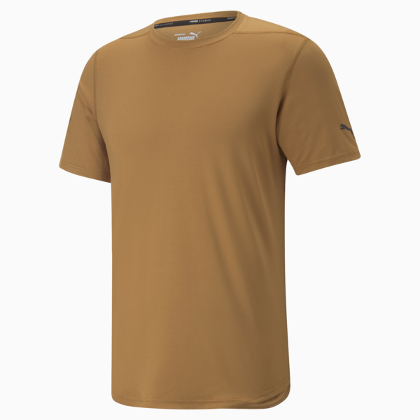 Studio Mesh Training Tee Men, Desert Tan, large-ZAF