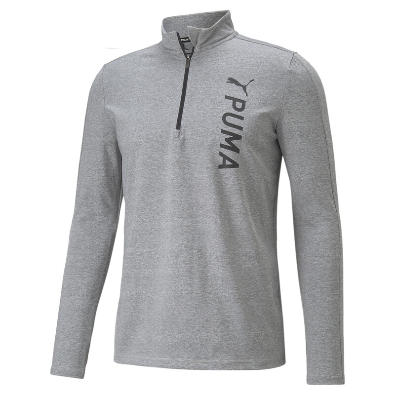 

Men's PUMA Fit Polyspan Half-Zip Long Sleeve Training T-Shirt
