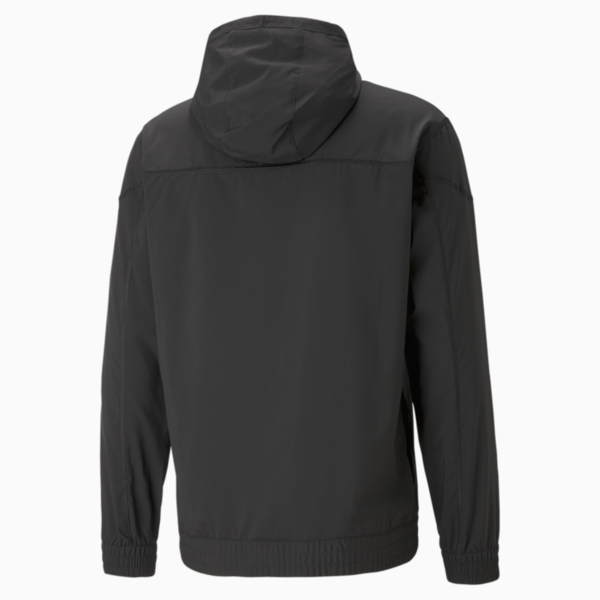 Fit Woven Training Jacket Men, PUMA Black-Cool Dark Gray, large-ZAF