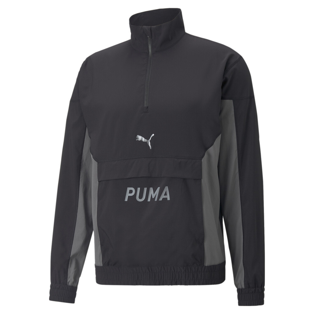 PUMA Fit Woven HalfZip Men's Training Jacket Black PUMA