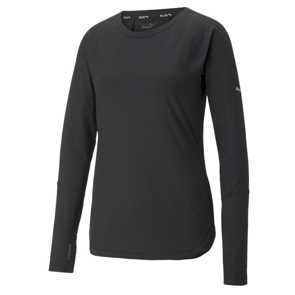 Run Cloudspun Long Sleeve Women's Running Tee Black PUMA