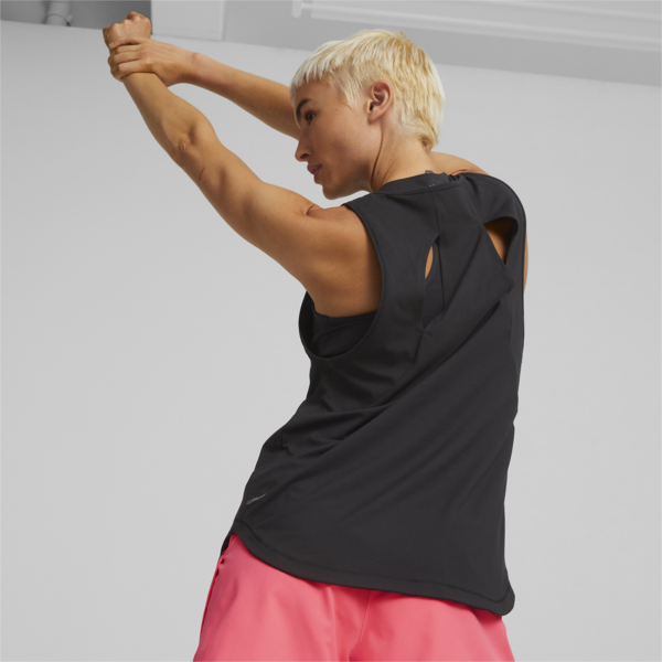 Run CLOUDSPUN Running Tank Top Women, Puma Black, large-ZAF