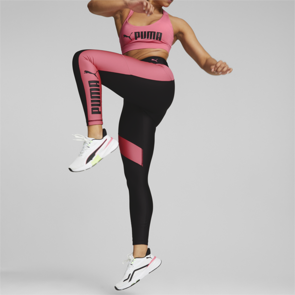 Fit EVERSCULPT 7/8 Training Leggings Women, Puma Black-Sunset Pink, large-ZAF