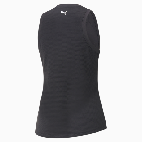 Fit Logo Training Tank Top Women, Puma Black, large-ZAF