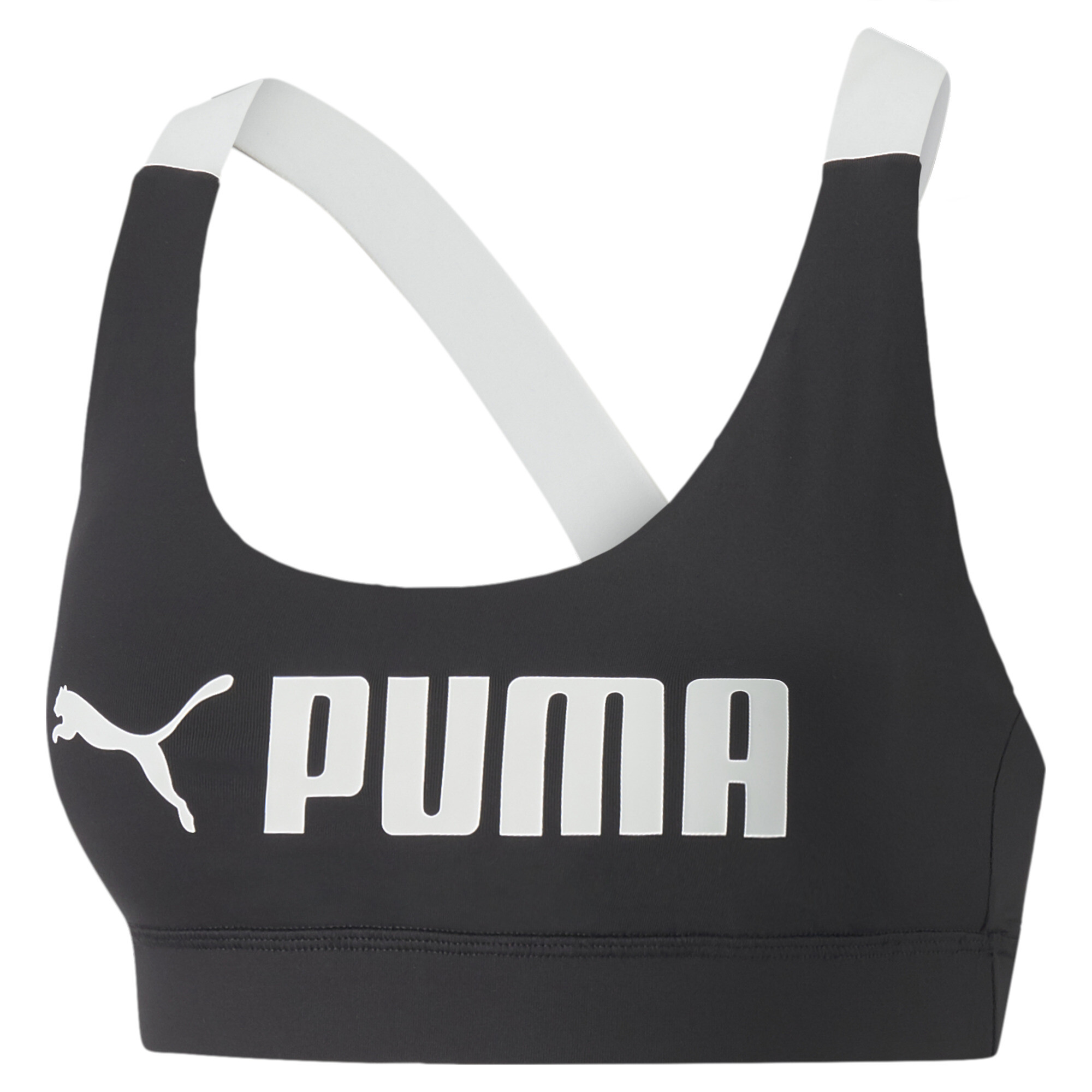 Puma Fit trainingsbeha voor Dames, Zwart, Maat L