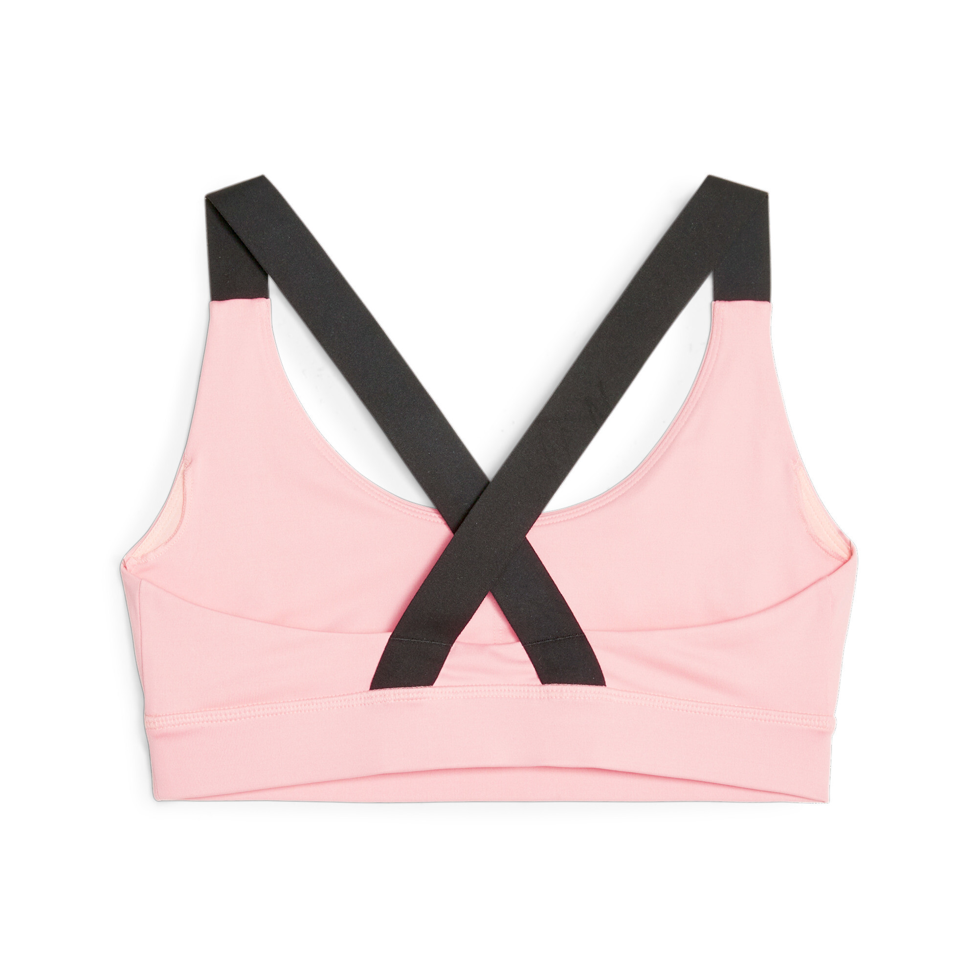 Women's Puma Fit Mid Impact Training Bra, Pink, Size XL, Clothing