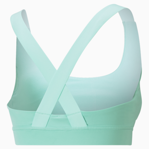 PUMA Fit Mid Impact Training Bra, Electric Peppermint, large-ZAF